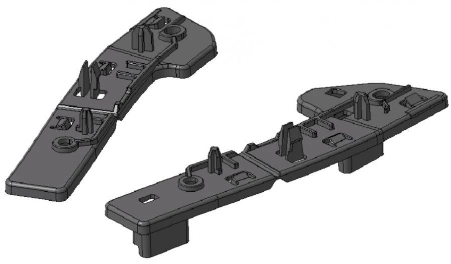 Front bumper bracket kit 9680546781