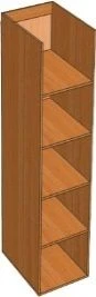 Cupboard for newspapers and magazines