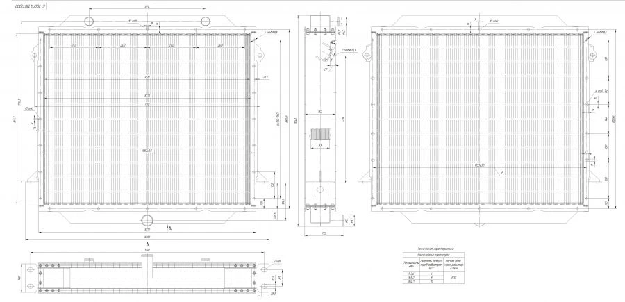 Water radiator K-700R4. 1301. 1000