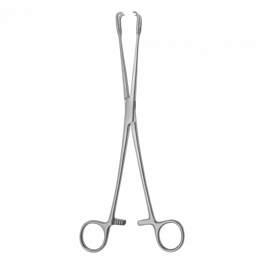 TSH-04-166-26 Double-toothed forceps, sharp, straight, 260 mm