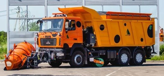 Road combined machine ED600AM3 (in modification on the basis of dump truck MAZ-650126)