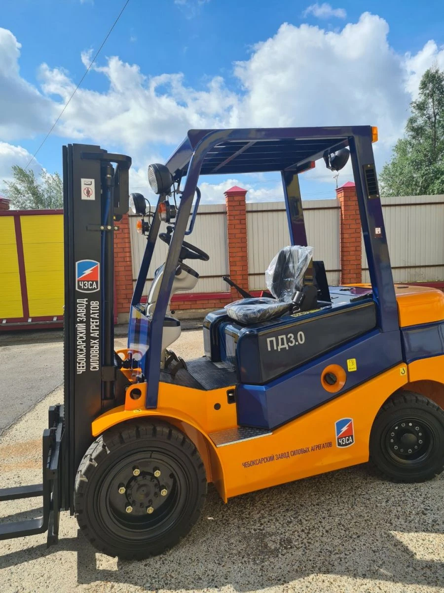 Forklift trucks universal types: PG1,5; PG1,8; PG2,0; PG2,5; PG3,0; PG3,5 (with gasoline engine)