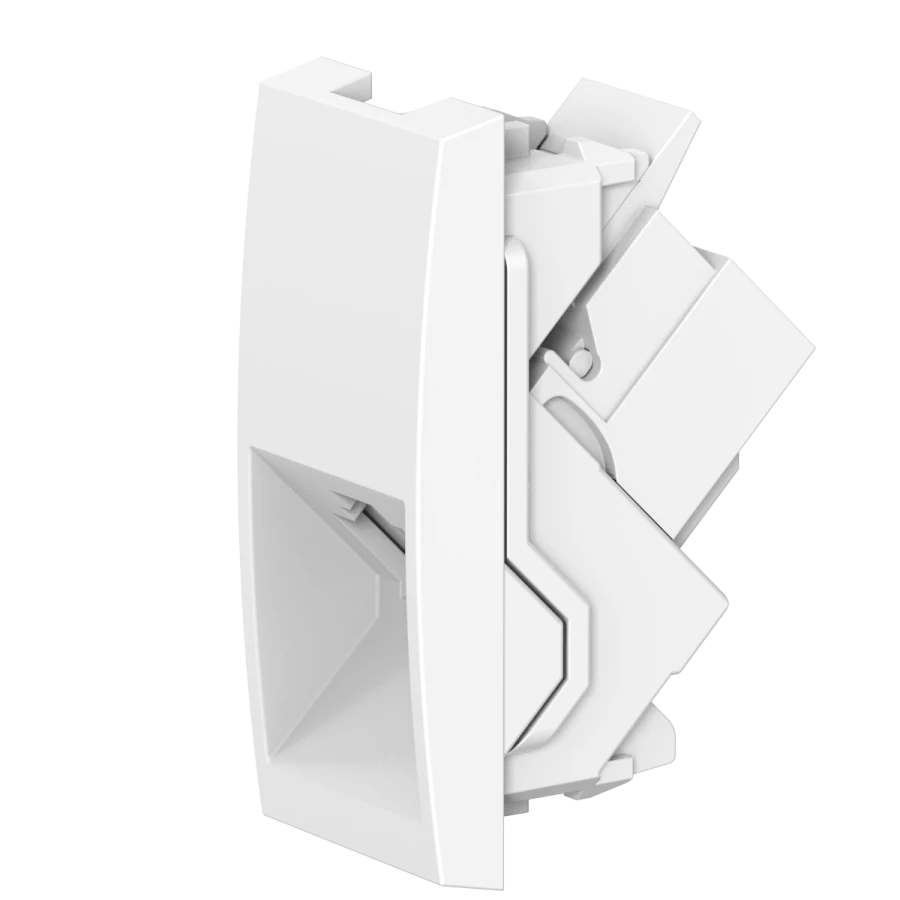CADUCEUS ALING MODE flush-mounted telephone socket RJ12 6P6C cat.3, 1M, white, art. no. 6631.A. 6631.0