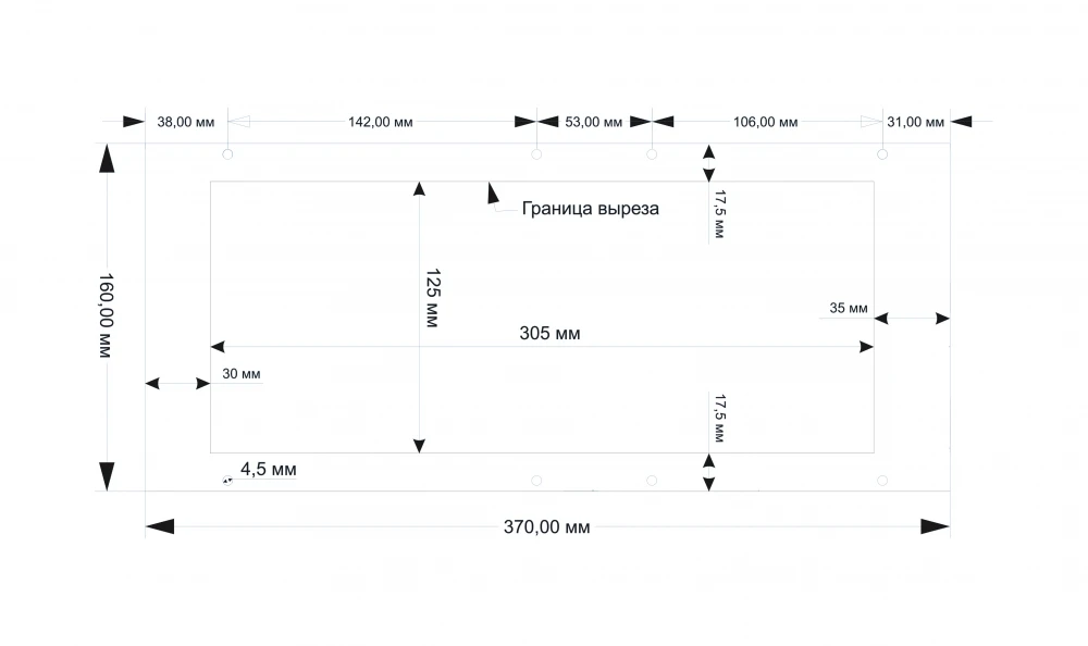 Operator Panel Dimensions