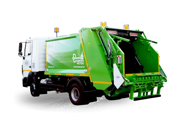 Garbage truck SM8-010 on the basis of chassis MAZ 438121, 4381C0