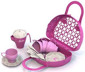 BARBIE tea set (21 items in a basket)