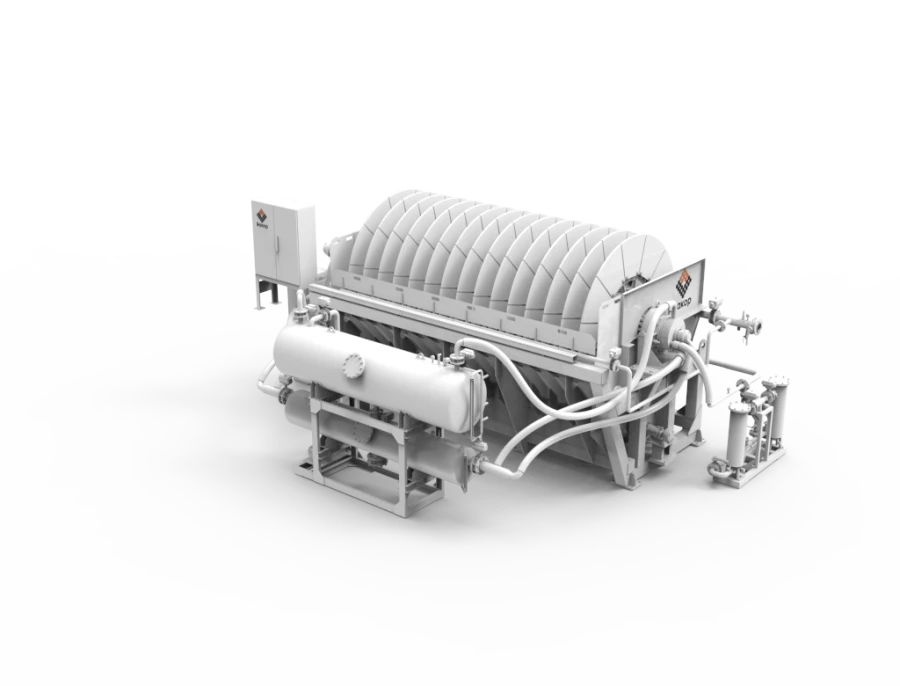 Ceramic vacuum disc filter
