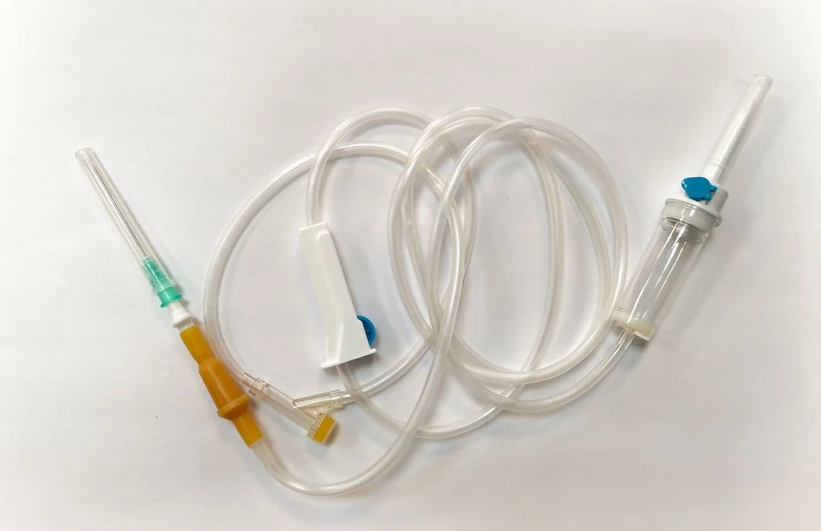 Polymer device for infusion of blood substitutes and infusion solutions of single use sterile PR 23-05.U-"MPK".
