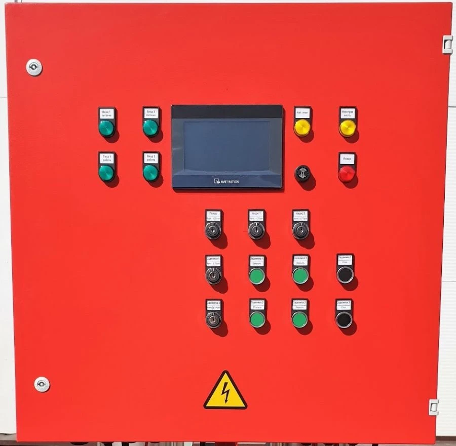 Control cabinet for fire extinguishing units "Energokomfort", Hydro-F series