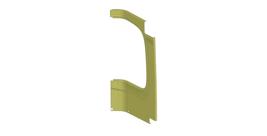 Front partition panel outer front partition panel
