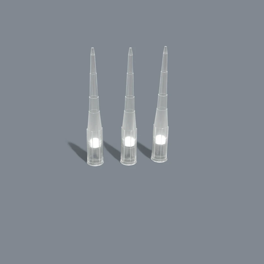 Polymer non-sterile disposable tip to pipette pipettes with filter 200 µl. in a package of 1000 pcs.