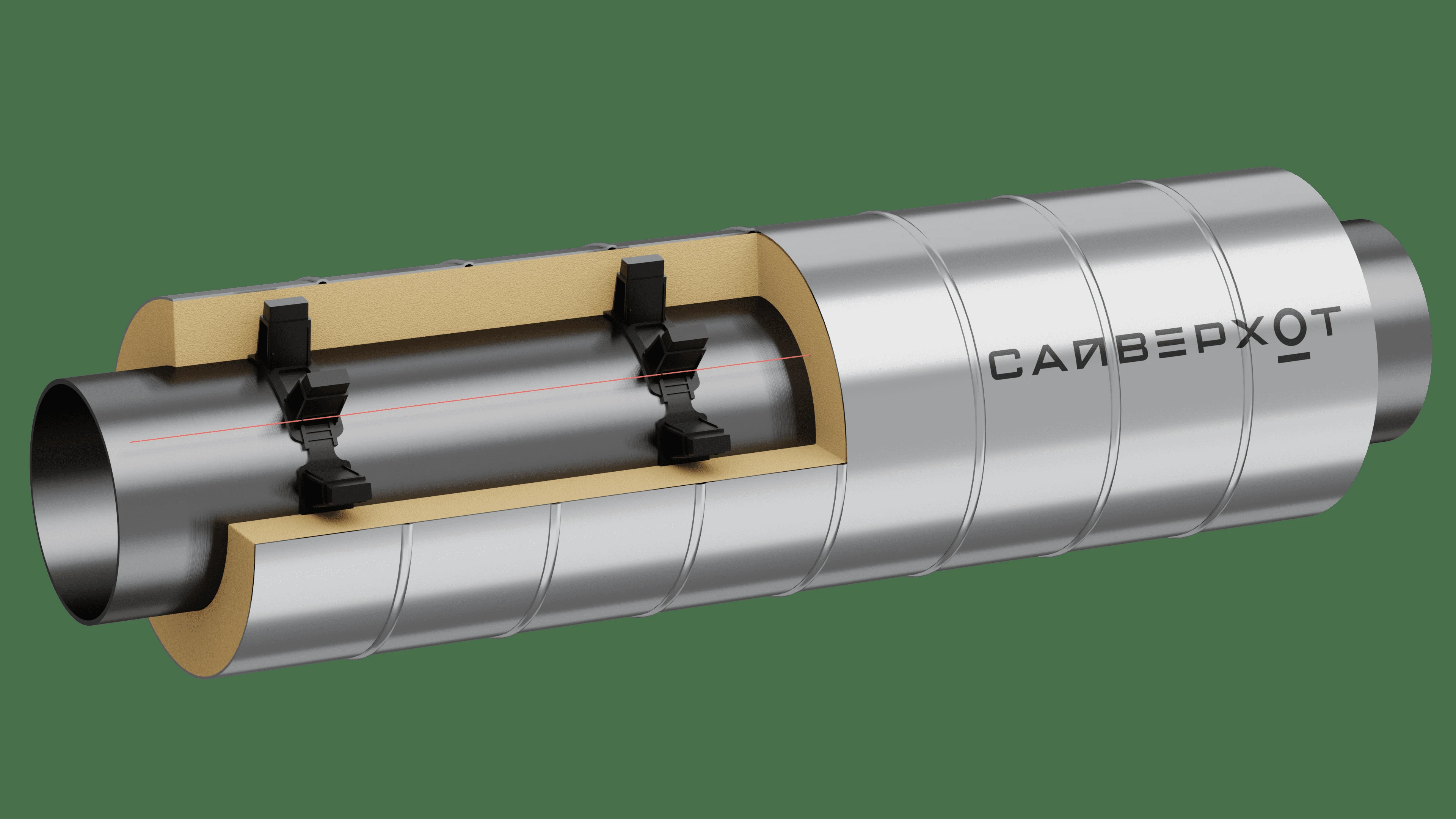 Pipe in PPU-OC Insulation