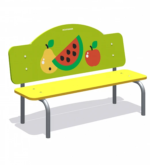 Bench "Fruit" (plywood) Romana 302.09.00-08