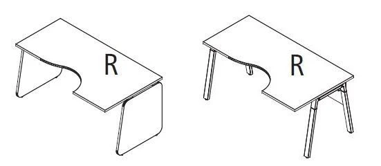 Ergonomic table. Line" furniture set
