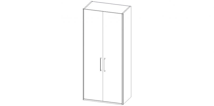 Set of furniture for common room "Salvador" Double wardrobe Art.Sh1020H S01 D/D
