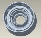 Apparatus support, housing, D3550N, 0.87 inch shaft, ARZ type, Niresist / BRG HSG: D3550N, .87, ARZ, NI-RST part number 10281196