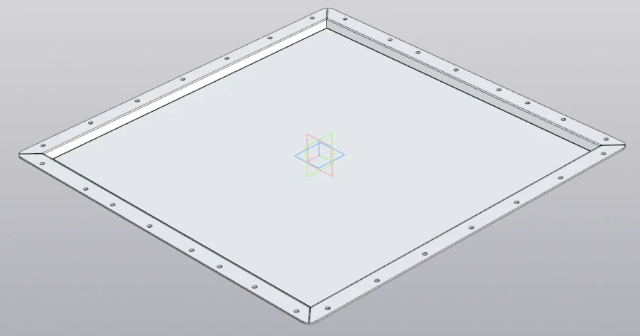 Aluminium cover RSBG.735412.003