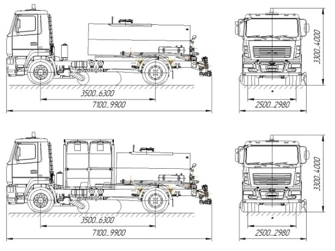 Autogudder AGS-5340 on the basis of chassis MAZ 534025