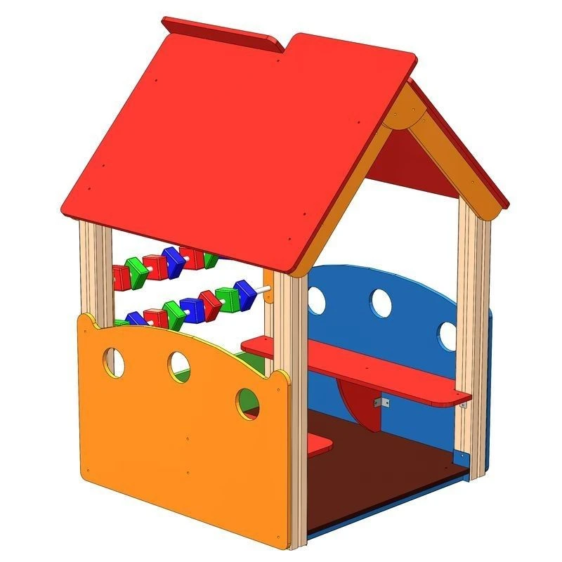 Children's playhouse made of plywood 1200x1200x1900MM