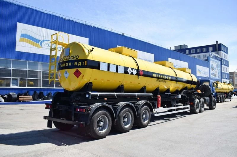 Semi-trailer-tanker, make UZST, type 9177, modifications: 9177-0000120 (frame, with EBS, trailer axle BPW HSFALU 9010-15 V36 61.