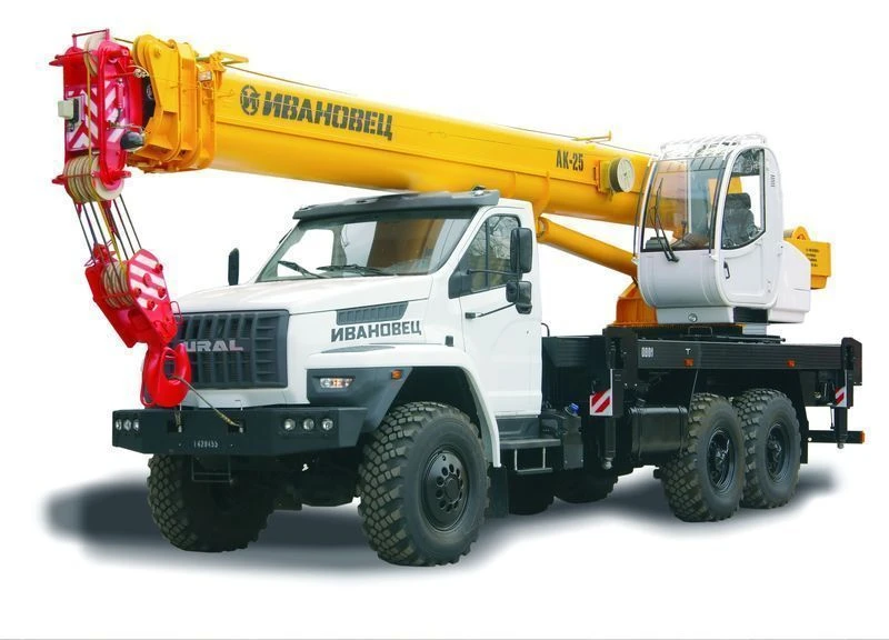 Truck crane KS-45717-2R and its modifications with the use of cab U2.60.52.000 and its modifications manufactured by IMZ AVTOKRA