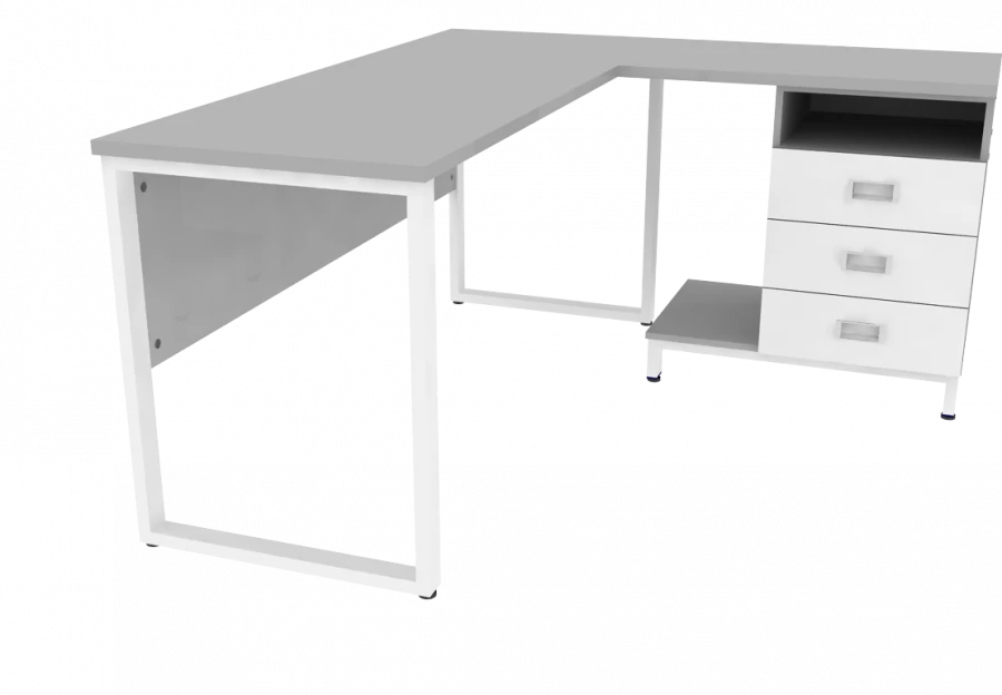 Corner table MK with drawer 1600x1400x750mm(WxHxH)