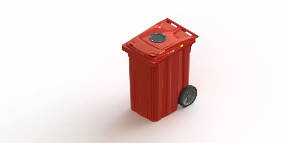 Mobile bin 360l Art.28.C82.V/1 (20.806.40.PE; 21.055.40.PE.V/1)