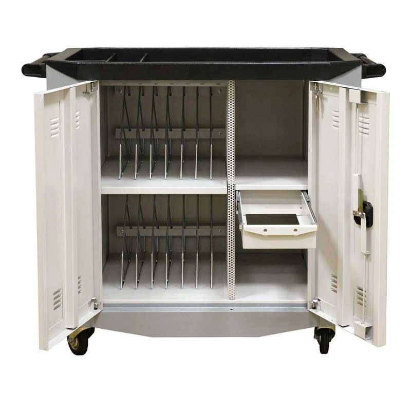 Offisbox mobile safe for storing and charging laptops