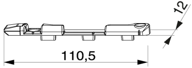 Locking strip KBE AD9, article number 373541