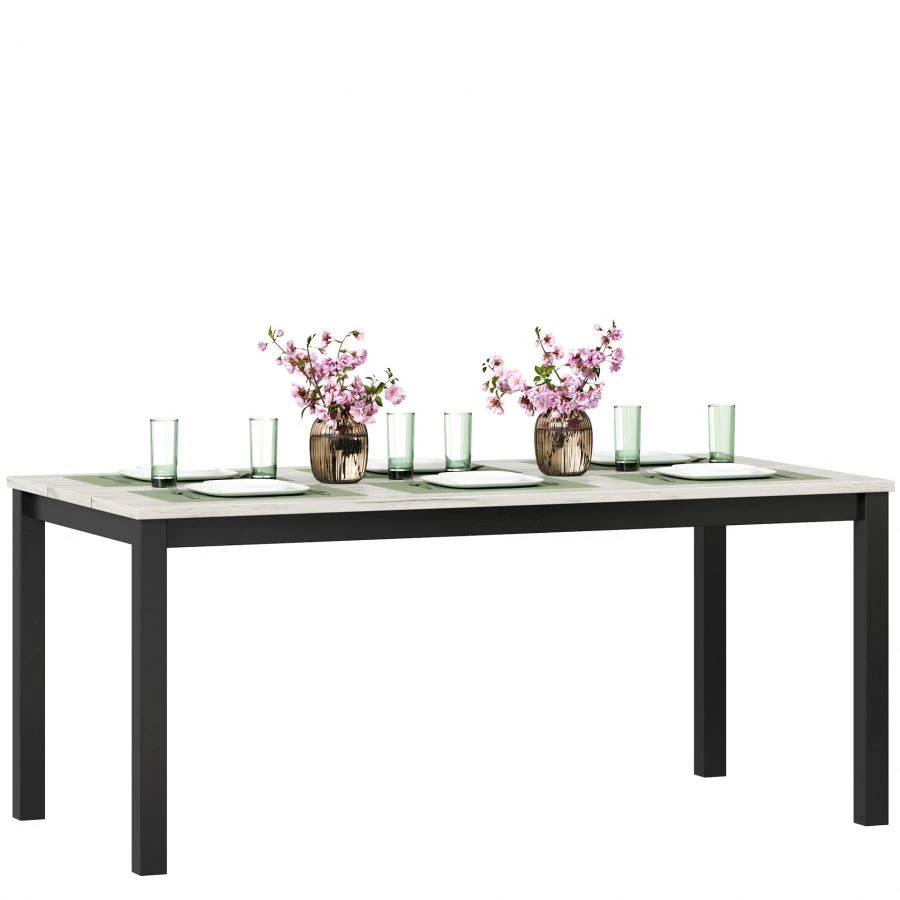 Techno LD.678040.000 Table (Oak Kraft White/Black )