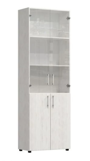 Wooden office furniture, for other public areas: Closed shelf rack