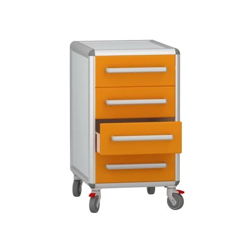 Rolling medical cabinet according to TU 32.50.30-008-69573749-2021, article number DM-2-107-04.K2.F2.F2.