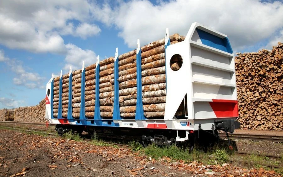 Flat wagon for timber, model 13-6852-02