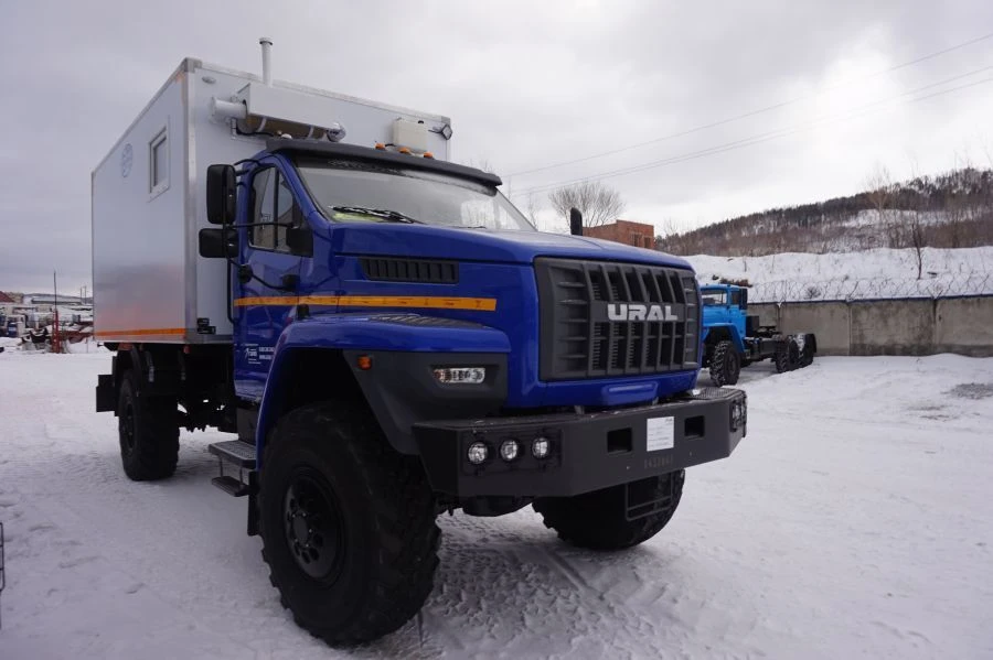 Special van on Ural 43206-6151-71 chassis. Mark GIRD. Type 5849G-0000071. Design of loading space -