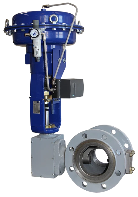 Segmental shut-off valve series KBO-C - DN-50-250