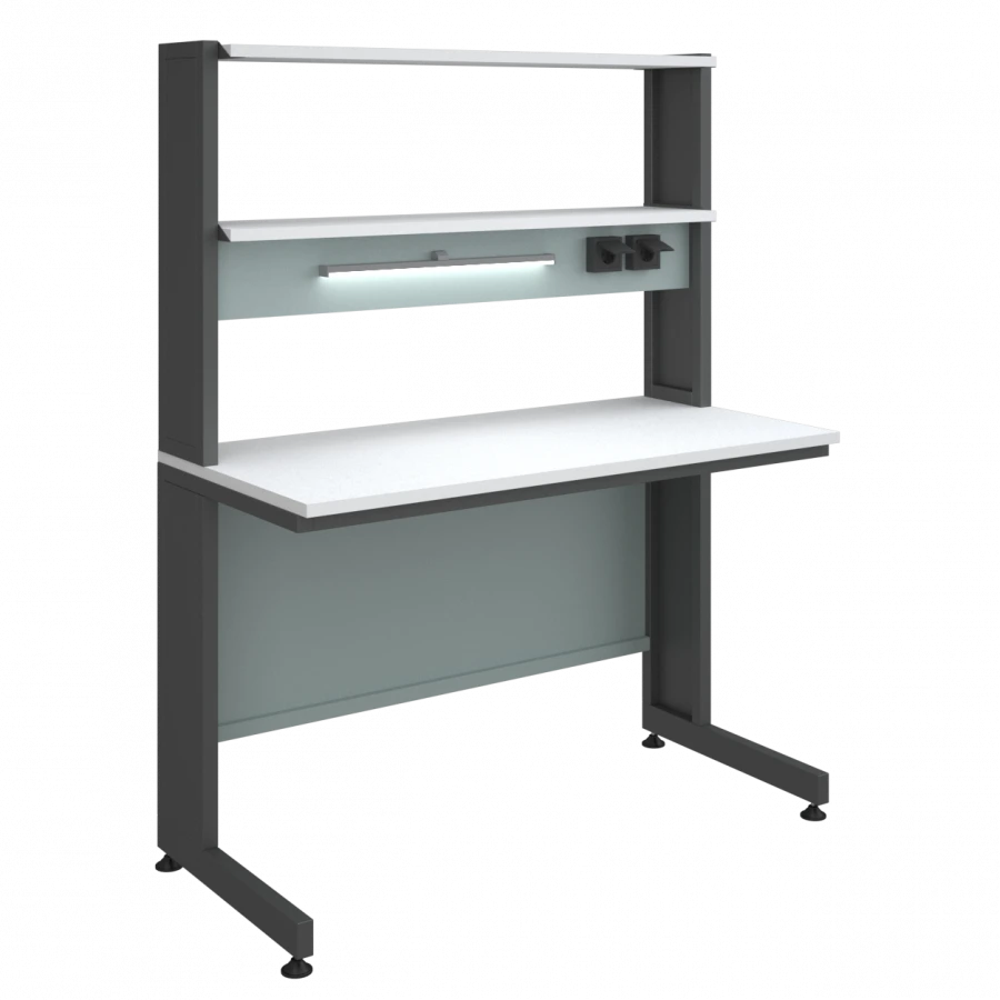 Low laboratory table with extension 1