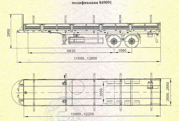 Semitrailer modification 849091