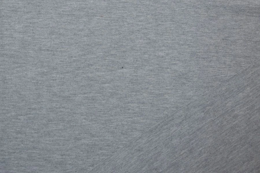 Mixed lacoste melange knitted fabric 70% cotton, 30% polyester
