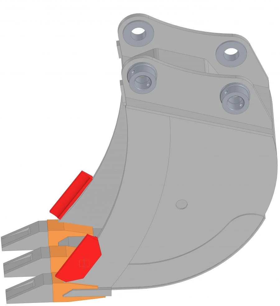 Trench bucket V = 0,39 m3 TB-2160 for RM-Terex WX200 excavator