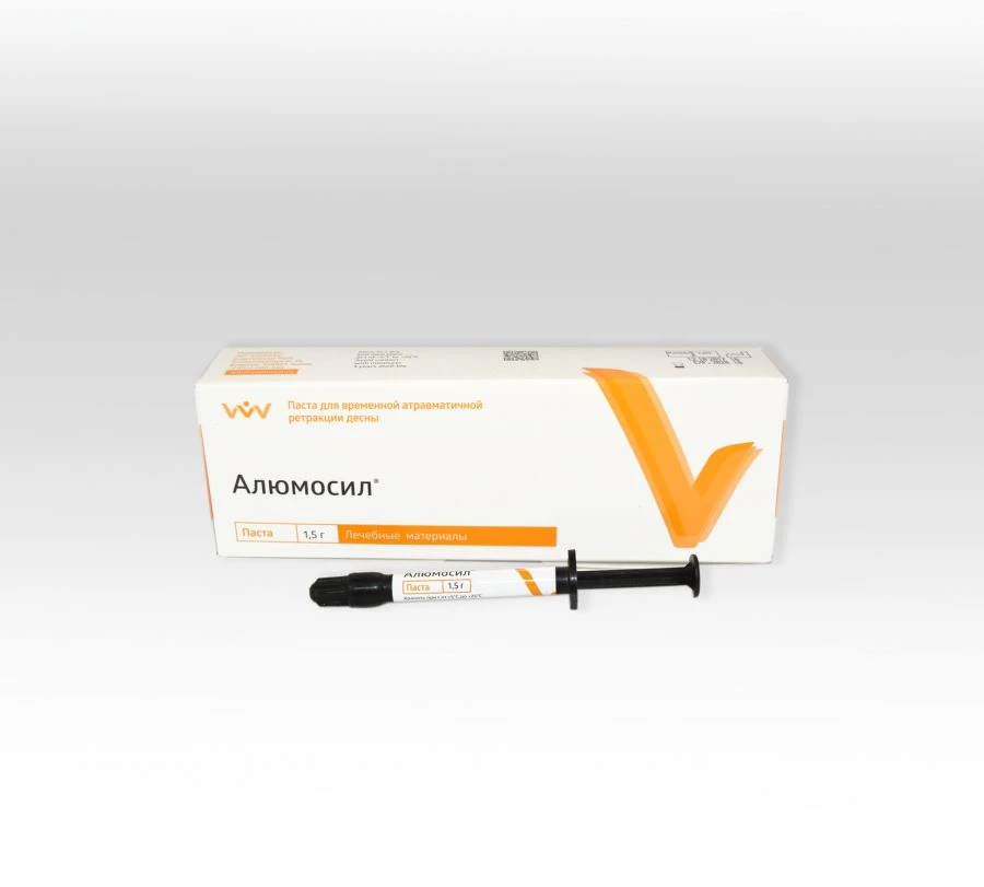 Paste for temporary atraumatic gingival retraction "Alumosil"