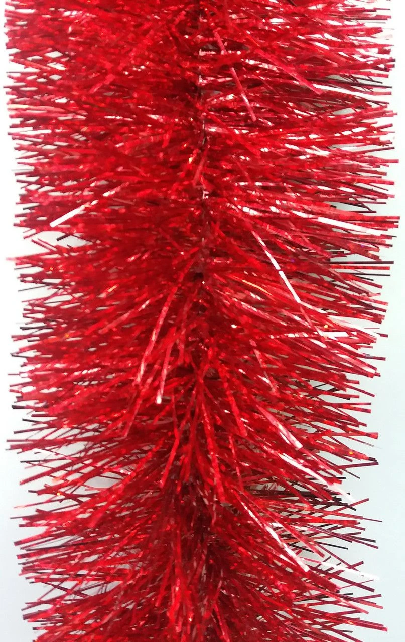 Christmas tree tinsel 18M, red