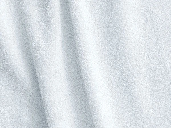 Bleached cotton terry sheet for children