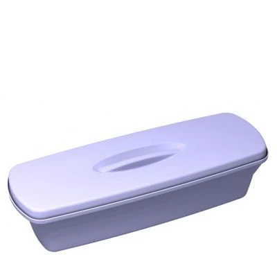 Polymeric containers with perforated tray and lid for pre-sterilisation cleaning, chemical disinfection and sterilisation.