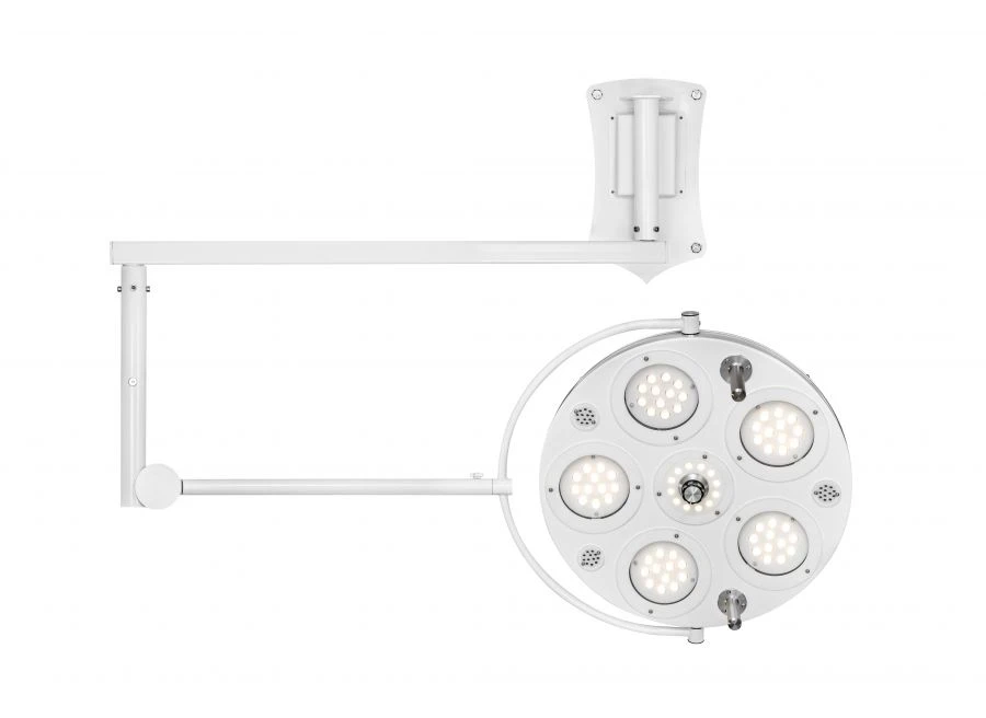 Medical surgical LED single dome wall mounted luminaire (wall mounted 6 module dome) FotonFLY