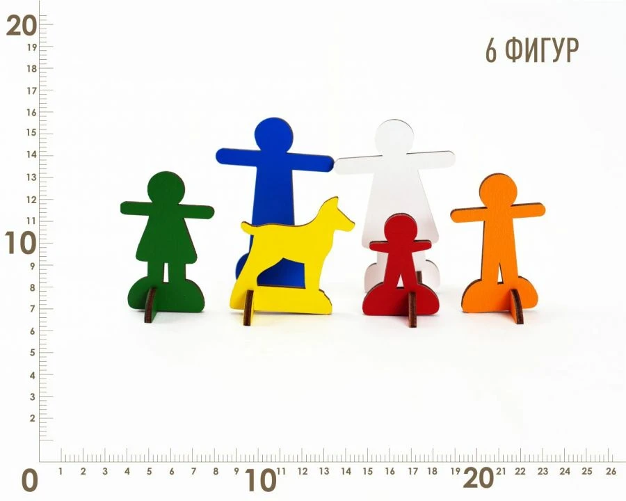 5-7cm HUMAN FIGURES 6 pieces