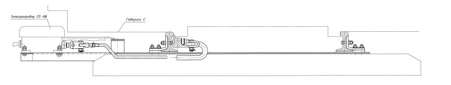 SP-6M ELECTRIC DIRECTOR GARNITURE FOR R65 RUNNING ARROW on reinforced concrete beams (project 17586-00-00).