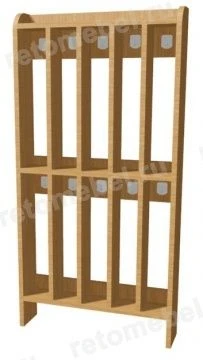 Double-deck towel rack 10-seater