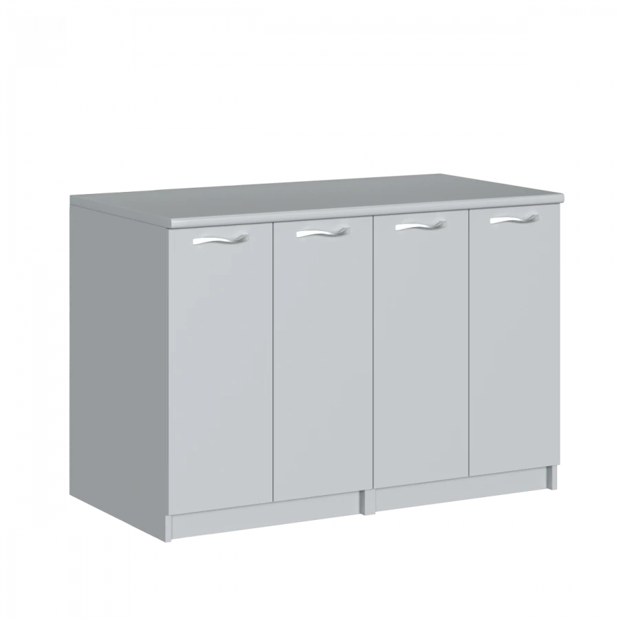 Bollard with 4 hinged doors