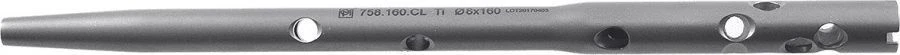 Intramedullary humeral pins cannulated, left and right, Ø 8 mm, length 160 mm, article number 758.160.C L/R