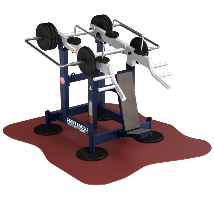 MB 7.63 GTO Outdoor exercise machine for back, biceps and abs development from sitting position with variable load